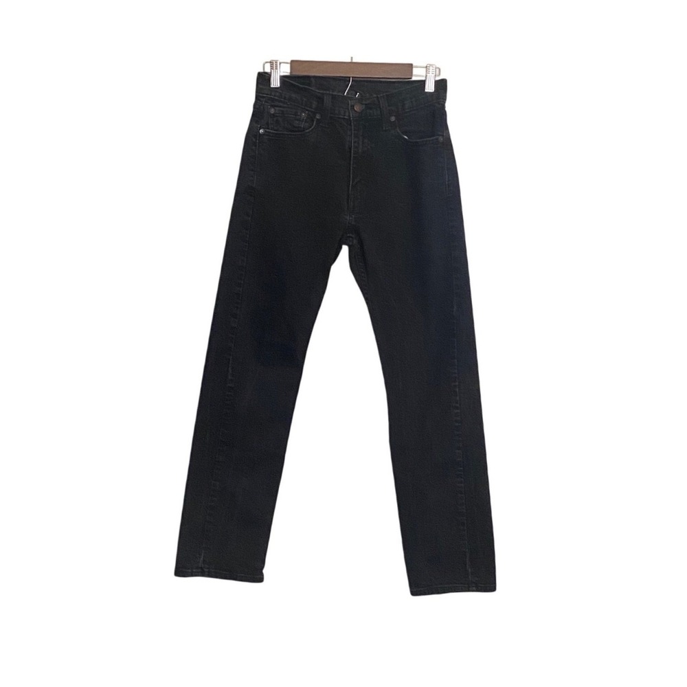 Levi's 505 Slim Jeans Black Wash Men's W29 L30 Stretch Denim Unisex Casual